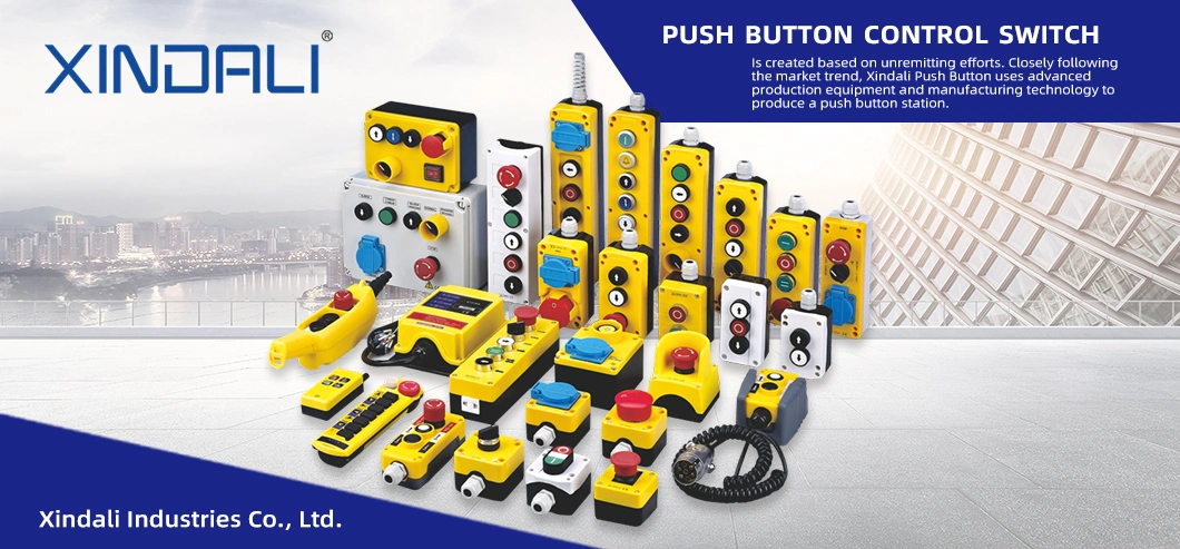 Xdl821-Jb271p Remote Control Push Button Box Mushroom Push Button Control Box