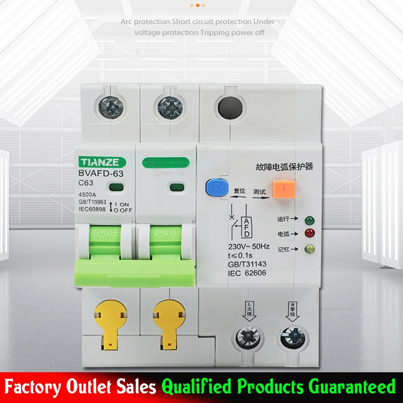 Model No. Bvafd-63 Arc Fault Leakage Protection Circuit Breaker (Fire Prevention AFCI Lekage Spark Dector)