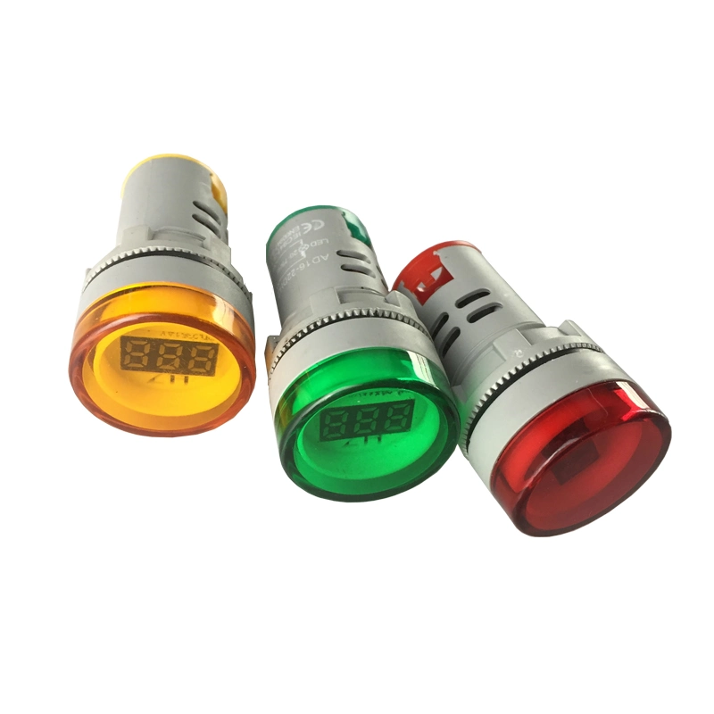 Ad22 Series 22mm LED Digital Ammeter Indicator Light Ad22-22dsa