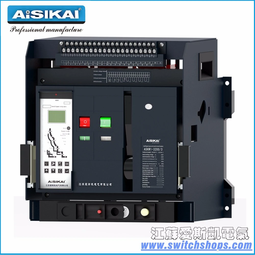 2000A Fixed &amp; Drawer Type Smart Air Circuit Breaker 3/4poles with Competitive Price High Quality