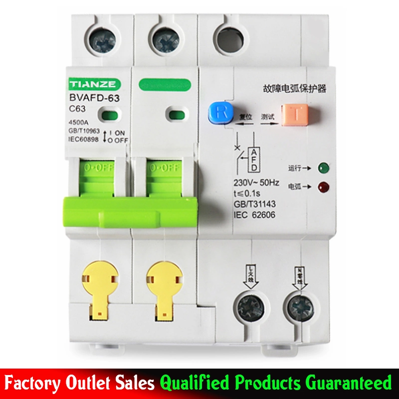 Model No. Bvafd-63 Arc Fault Leakage Protection Circuit Breaker (Fire Prevention AFCI Lekage Spark Dector)