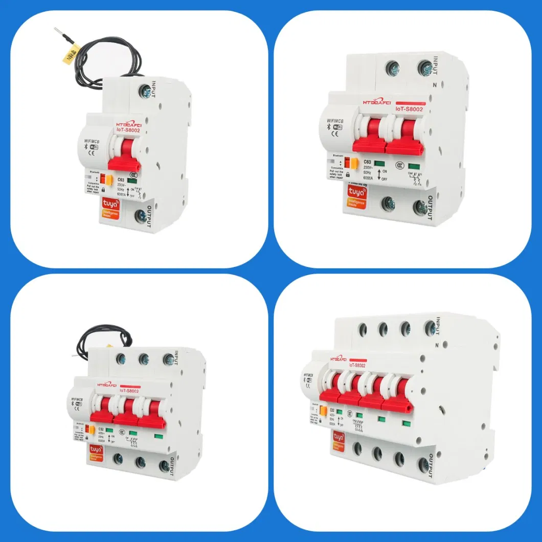 Hantu Electric Arc Fault Circuit Breaker 63A Afdd Afci Factory Sell Directly with Good Price From China