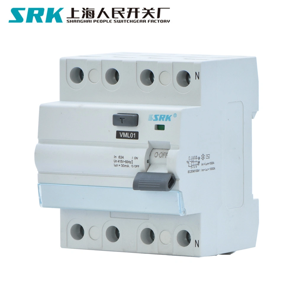 100-Month Warranty Factory Price Type AC Type a 16A 25A 32A 40A 63A 30mA RCCB RCD Rcb ELCB Breaker