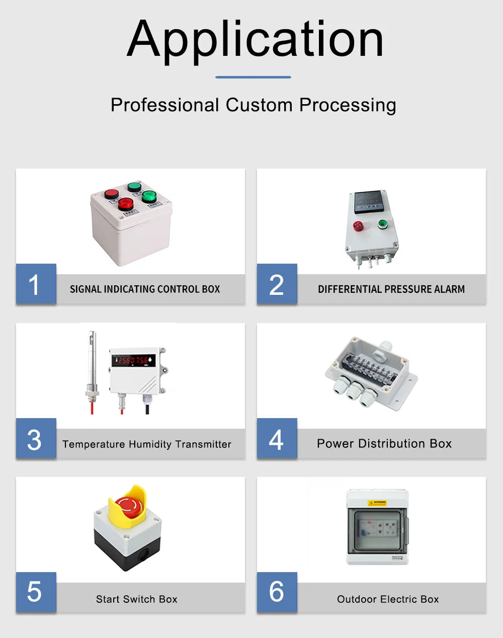 Custom ABS Enclosure IP65 Control Box Waterproof Plastic Box