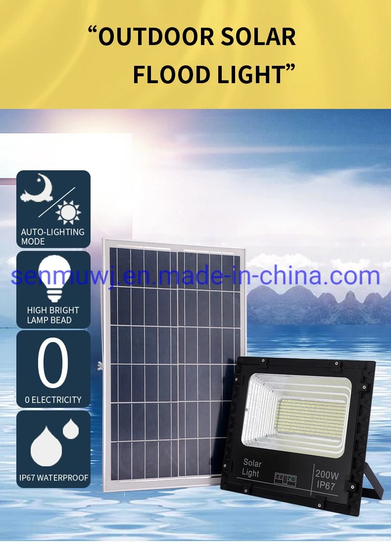 Aluminum IP67 Solar LED Outdoor Light 25W~200W with Power Indicator