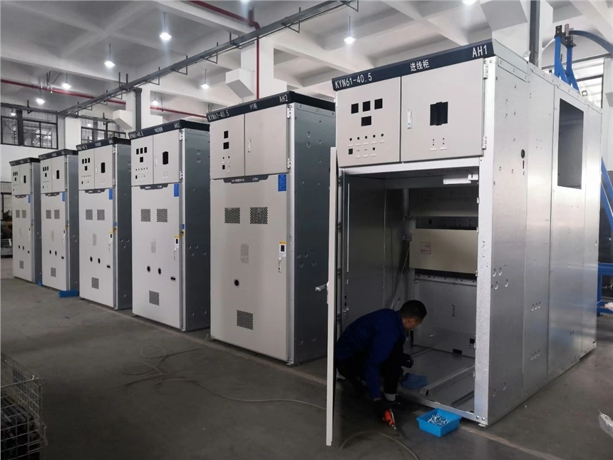 Kyn61-40.5kv Metal Clad Electrical Power Supply Hv Mv Medium Voltage Armored Removable Power Distribution Panel Board AC Metal Enclosed Switchgear