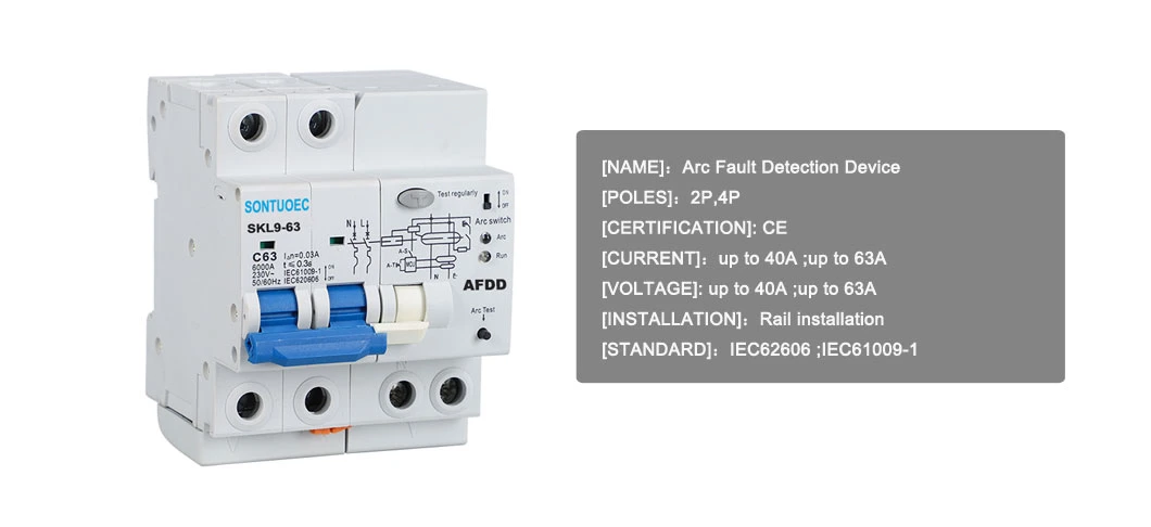 Arc Fault Protection Preventing (AFDD) Protection Fire Prevention by Arc Monitoring