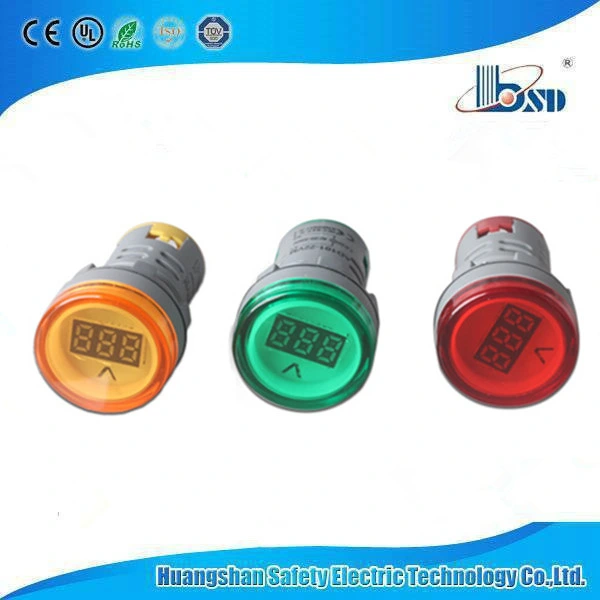 LED Digital Display Circular Voltmeter with Small Screen AC500V