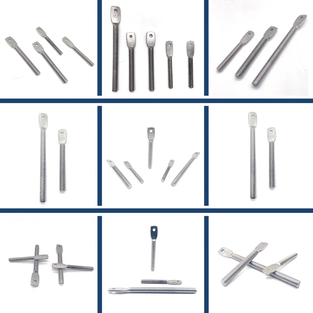 Stainless Steel Stone Cladding Fixing System Z Anchor Marble Fixing Bracket Flat Head Bolt