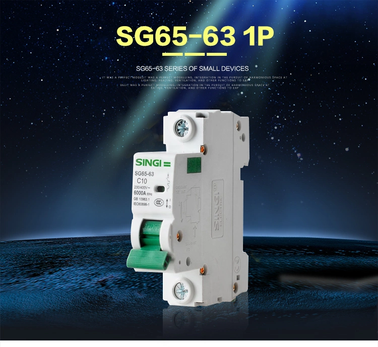 6ka Singi Air Price Overload Protection Electrical MCB Miniature Circuit Breaker