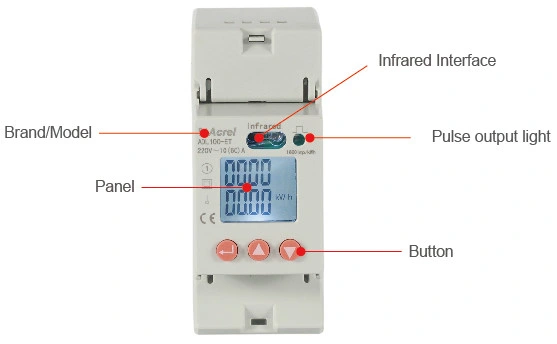 Single Phase DIN Rail Kwh Watt Hour Energy Meter or Distribution Box by RS485 Optional with High Accruancy