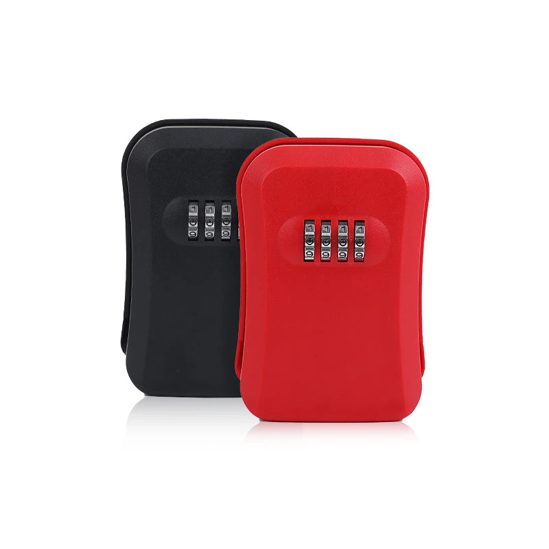 Portable Combo Pushbutton Key Lock Box with Combination Lock