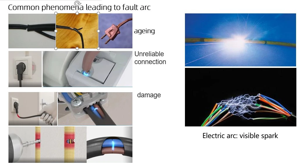 Arc Fault Detection Device Combined with Short Circuit, Overload and Earth Leakage Detection.