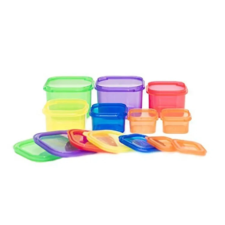Rainbow Color 21 Day Portion Control Diet Plastic Box Set (7 Piece) BPA Free Food Storage Containers Lose Weight