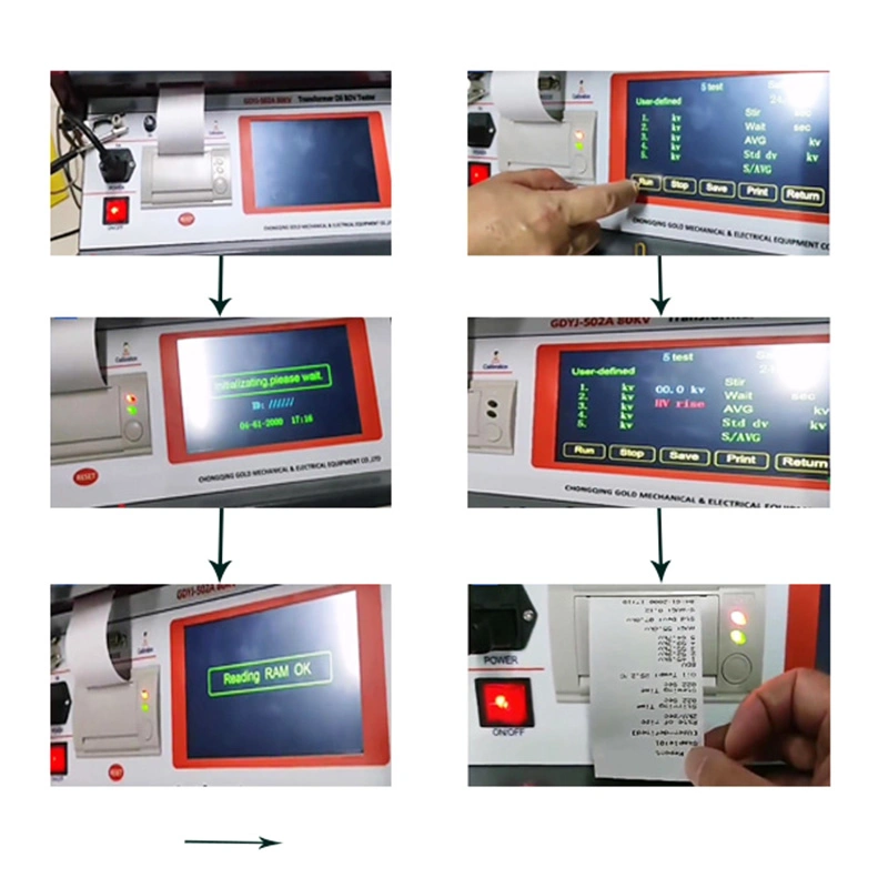 LCD Touch Screen Transformer Oil Dielectric Strength Tester Breakdown Voltage Tester