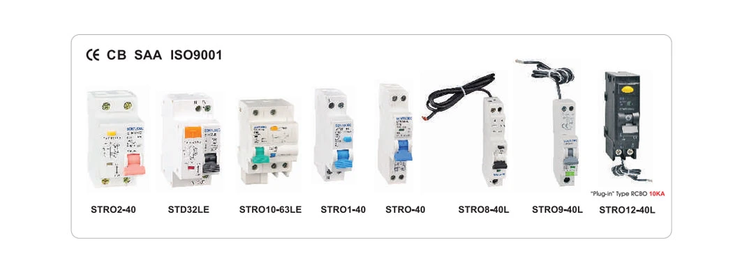 Circuit Breaker 1p+N 40A/30mA IEC61009 Standard Electronic Type RCBO