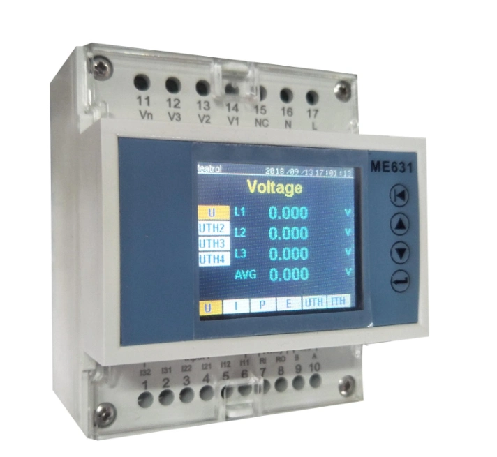 Power Quality Analysis Energy Meter Me631 Current Voltage Harmonic Measurement Energy Meter