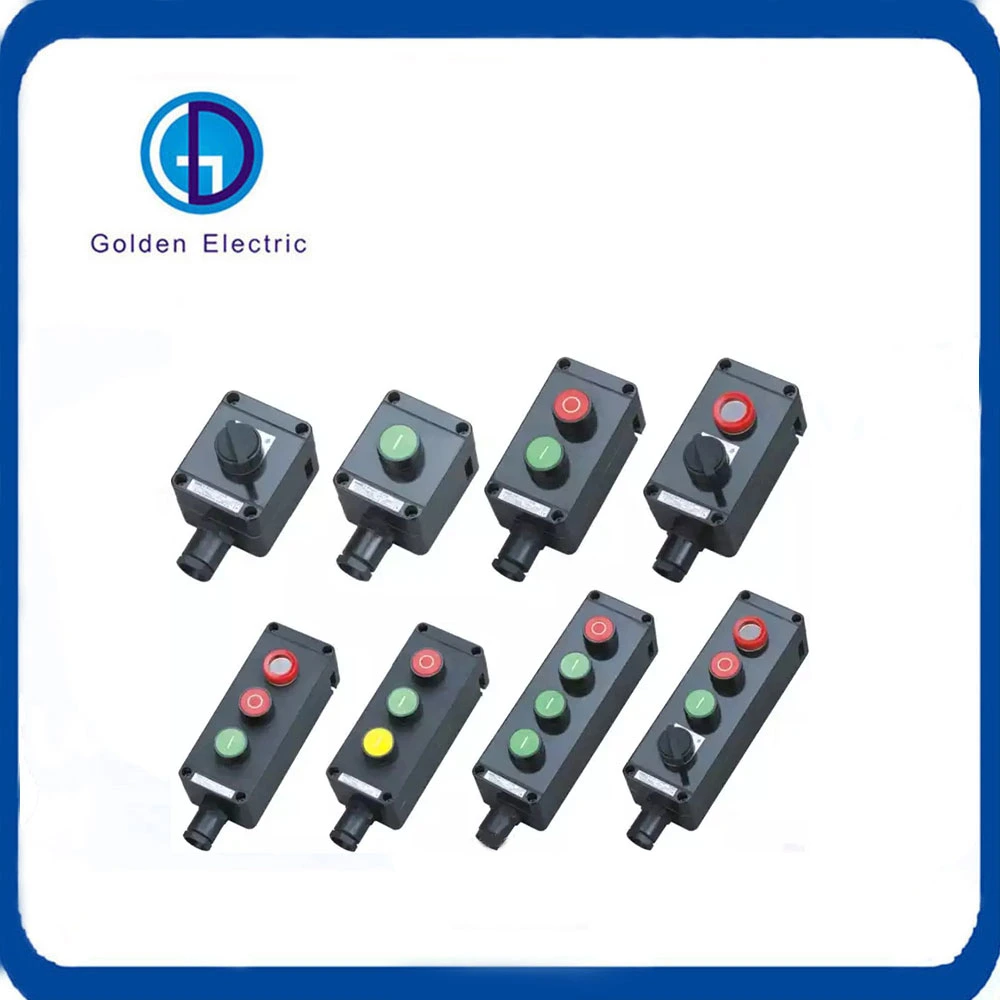 Waterproof Flush 3 Spring Return Button Control Box Push Button Station Control Switch Box