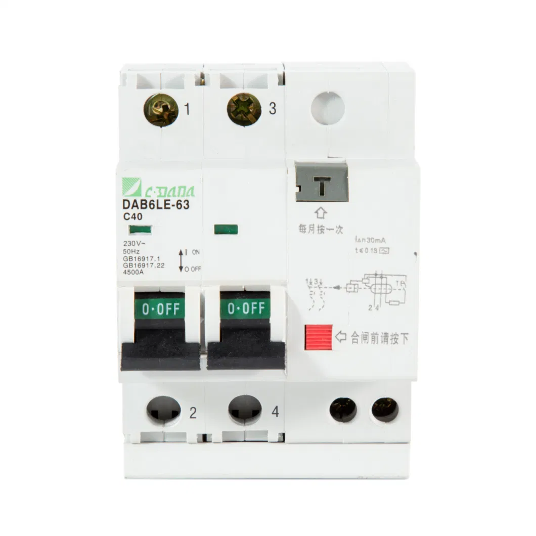 DAB6le-63 Series Earth Leakage Circuit Breaker ELCB