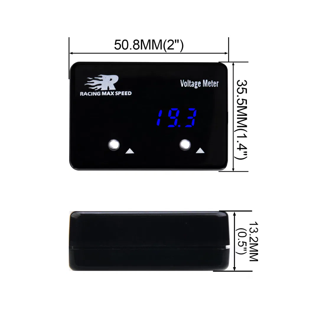 Red/Blue LED Digital Voltmeter Car Voltmeterf LED Voltmeter Digital Display Voltage Meter Tester DC 9-16V