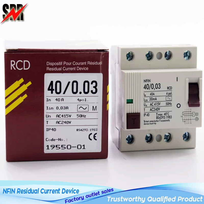 2p 4p Nfin RCD 25A-63A 230/400V Residual Current Devices Y30