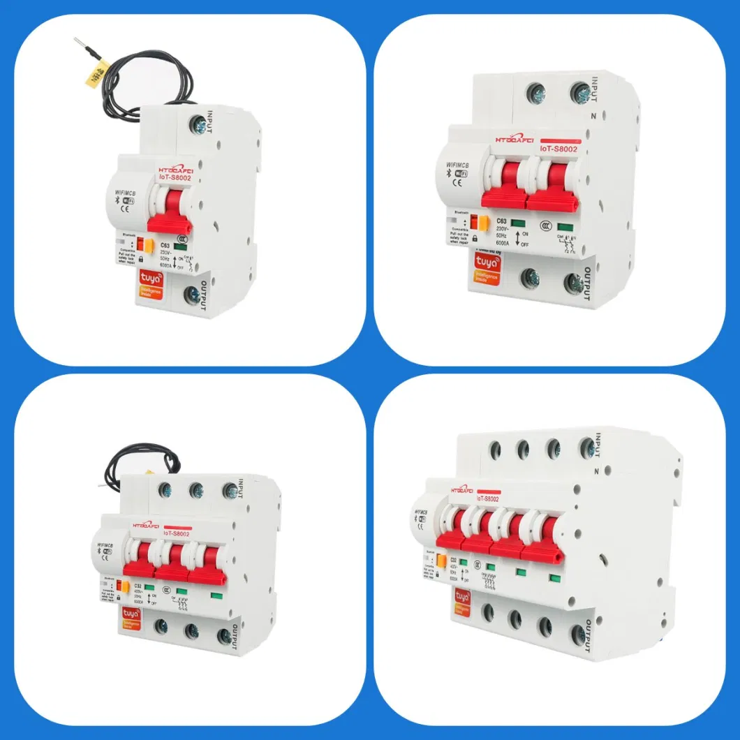 Arc Fault Detection Device Combined with Short Circuit, Overload and Earth Leakage Detection.