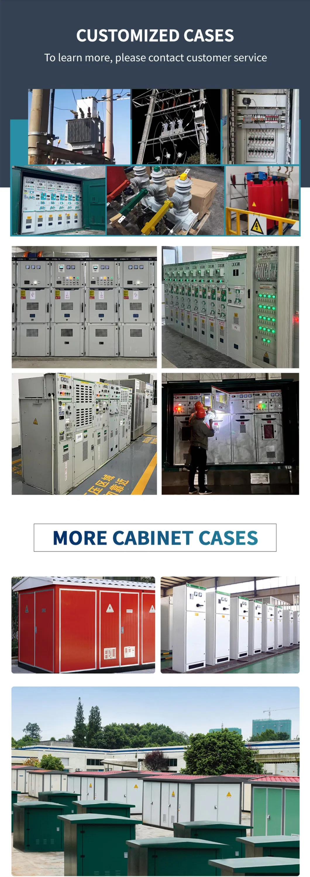 Yb-11kv 15kv 24kv 33kv 400-2000kVA Export Type European Outdoor High Voltage Box Substation Prefabricated Cabin