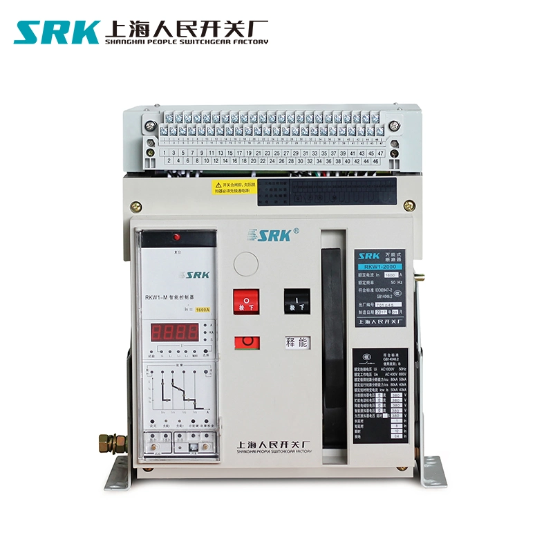 5-Year Warranty 630A-6300A Intelligent Acb 3p 4p Fixed Drawout Type Frame Circuit Breaker