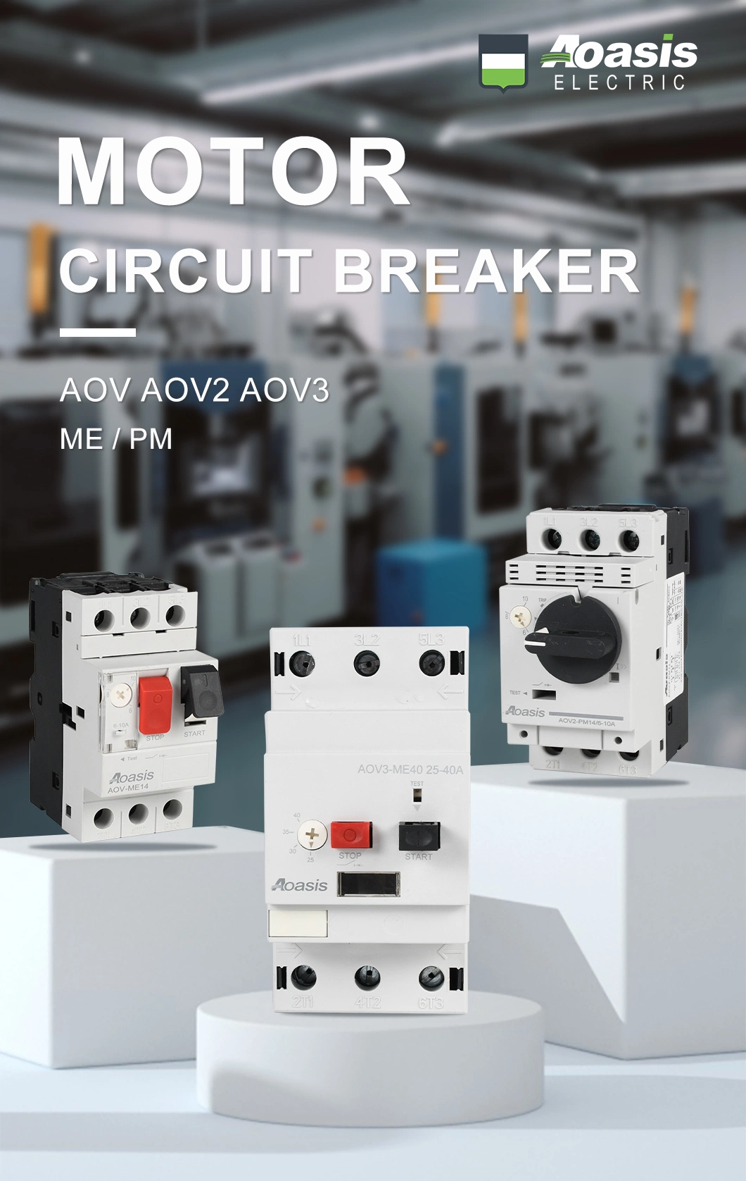 Aoasis Aov3-Me Gv3 63A 690V 50/60Hz AC MPCB Motor Protection Circuit Breaker