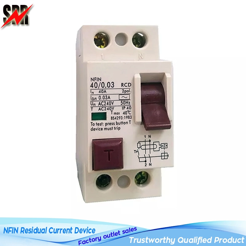 2p 4p Nfin RCD 25A-63A 230/400V Residual Current Devices Y30