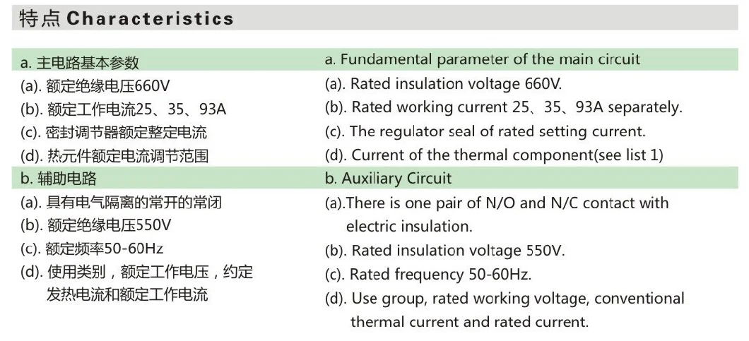 Sizing Overloads Magnetic Contactor with Overload Thermal Relay for Motor