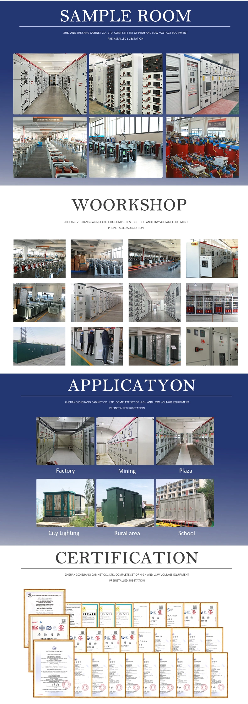 Xgn66A-12 Metal-Clad Case Fixed Movable Switchgear Power Cubicles Distribution Cabinet Air Insulated Type Switchboard