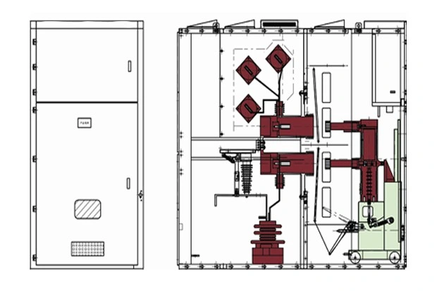 Metal Enclosed Medium Voltage Switchgear Electric Cabinet Distribution Panel