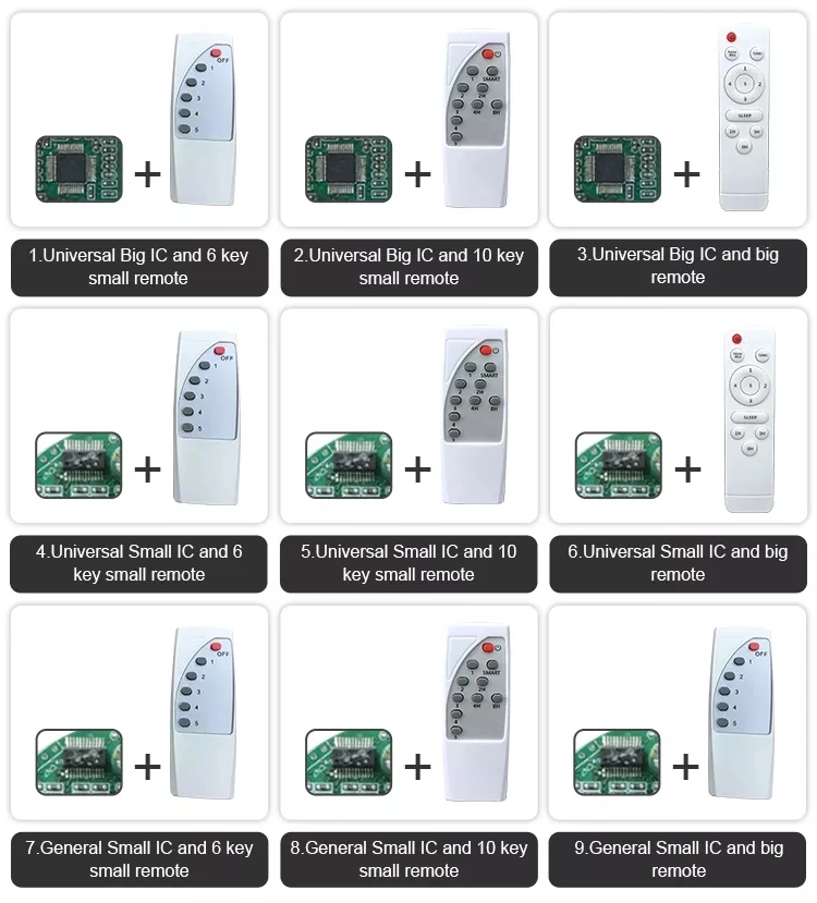 Basic Customization China Made 6 Speed DC Inverter Tuya WiFi Dimming Control