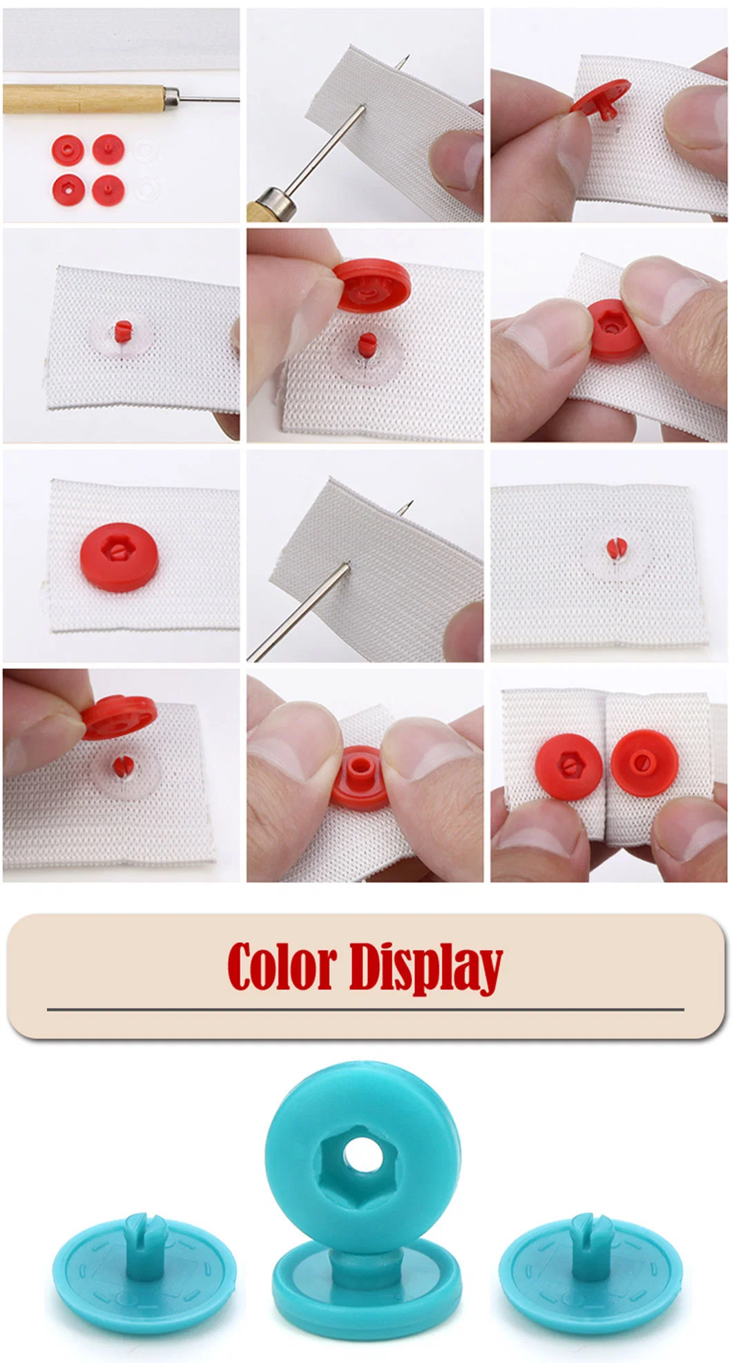 Factory Wholesale Colorful T3/T5/T8 Plastic Press Snap Button POM Snaps