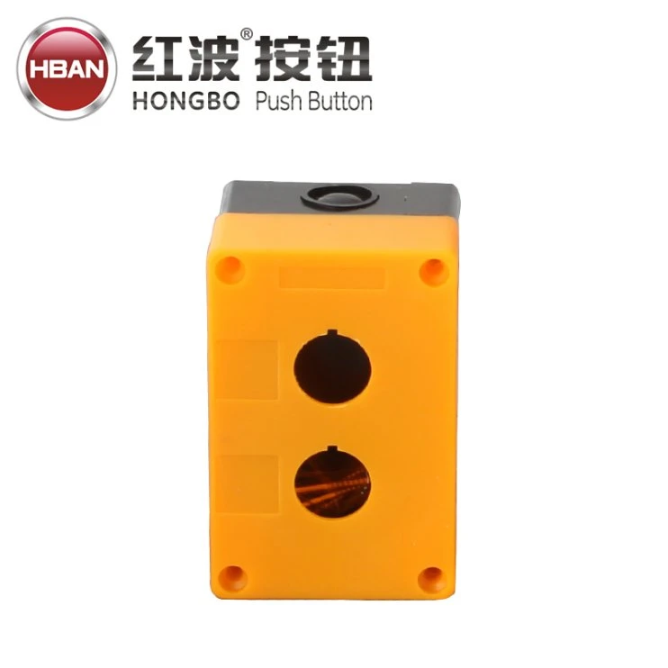 22mm Emergency Push Button Junction Plastic Enclosure Box White Yellow