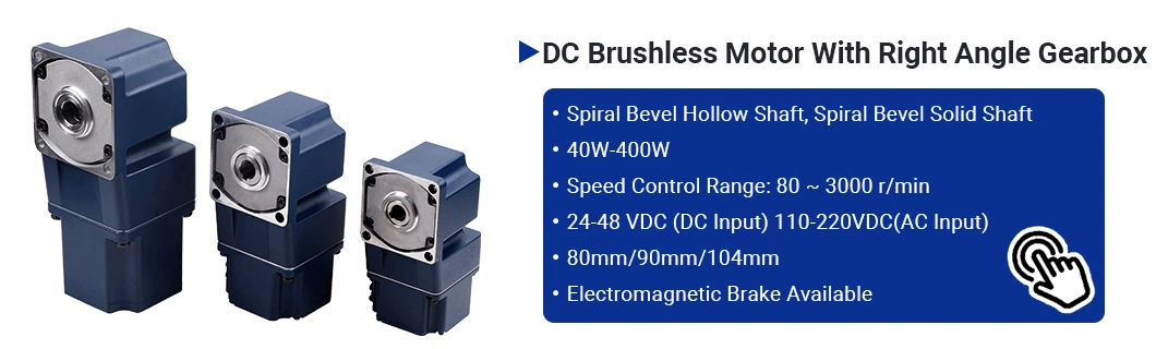 ZD 60mm 80mm 90mm 104mm 24V 48V 110V 220V 15W-750W High Performance Electric BLDC Brushless DC Gear Motor With Speed Controller