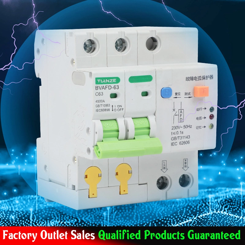 Model No. Bvafd-63 Arc Fault Leakage Protection Circuit Breaker (Fire Prevention AFCI Lekage Spark Dector)