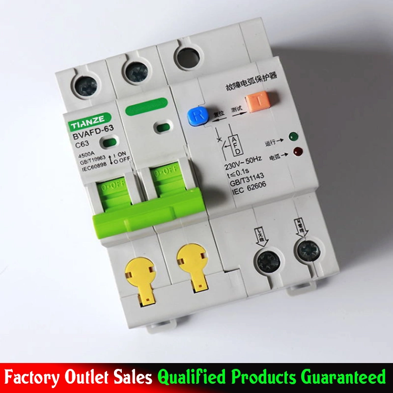 Model No. Bvafd-63 Arc Fault Leakage Protection Circuit Breaker (Fire Prevention AFCI Lekage Spark Dector)