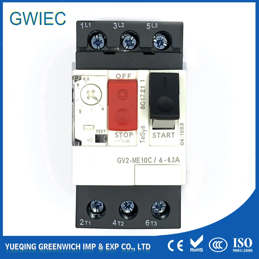 New Compressor Gv3 Gwiec Motor Overcurrent Protection Circuit Breaker MPCB Price Gv2