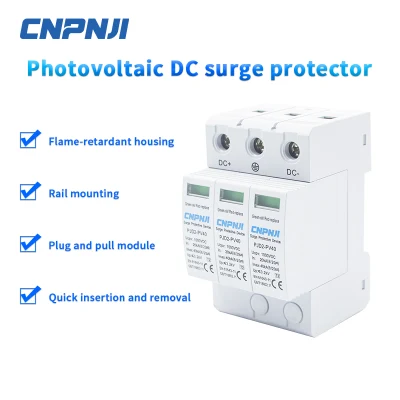 Protezione contro le sovratensioni da 500 V SPD PV Protector per sistemi fotovoltaici da 20 ka Dispositivi di protezione da sovratensione c.c. 2p da 40 ka