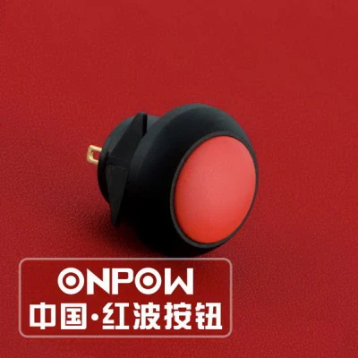 Interruttore a pulsante Onpow da 12 mm (GQ12B-10/J/PA-R, CE RoHS)