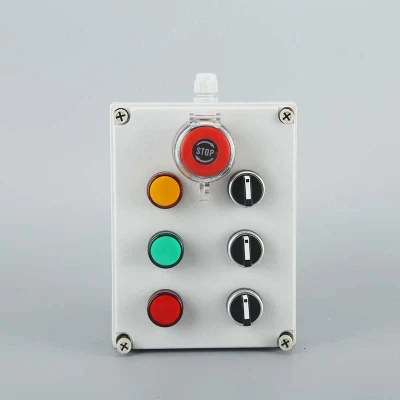 Interruttore a pulsante impermeabile in plastica della scatola di controllo remoto a 7 fori Scatola