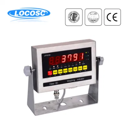 Cina OIML NTEP LED LCD approvazione indicatore di peso elettronico in acciaio inox Indicatore di pesatura impermeabile in acciaio