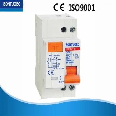 Interruttore automatico 1p+N 40A/30mA IEC61009 standard elettronico tipo RCBO