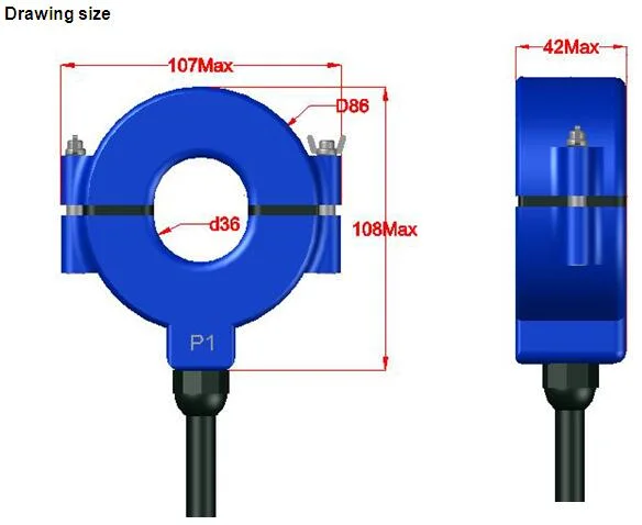 300/5A Split Core Outdoor Split Core Current Transformer Waterproof