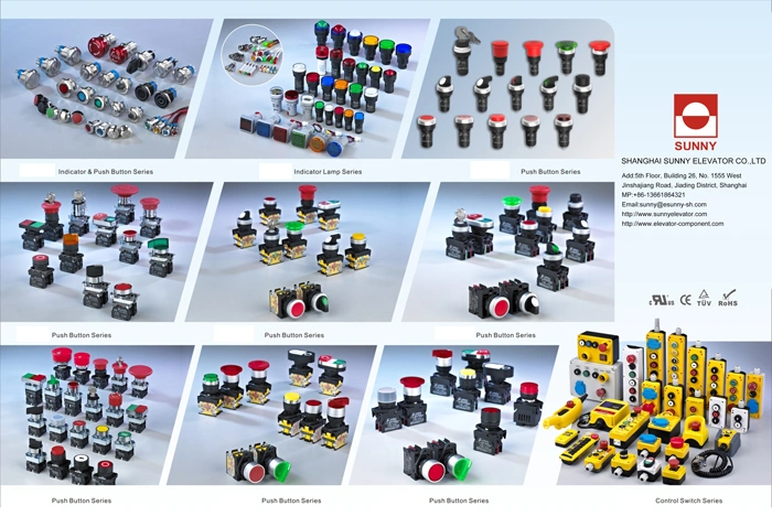 Equipment Making Machine Inspection Push Button Elevator Control PVC Switch Box