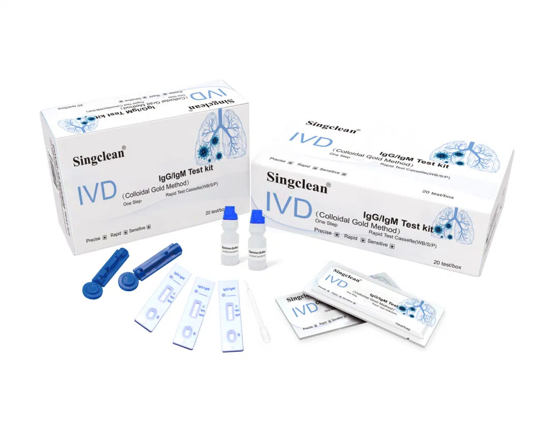 Singclean Igm/Igg Antibody Rapid Test Kit Strip/Device