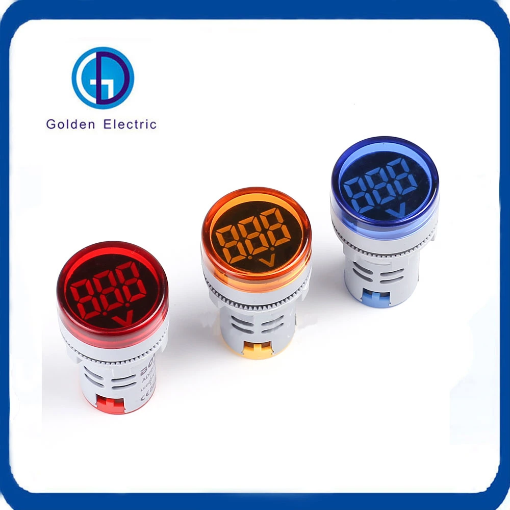 Hot Sale Ad22 Series Mini LED Digital Voltmeter Indicator Light Lamp Signal Warning Lamp Voltage Meter Indicate Light