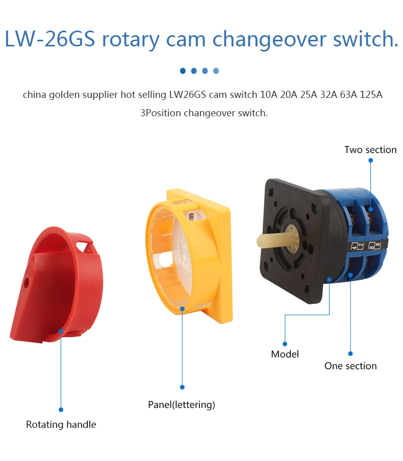 Customized Lw-26GS Series on-off Change Over Rotary Cam Switch